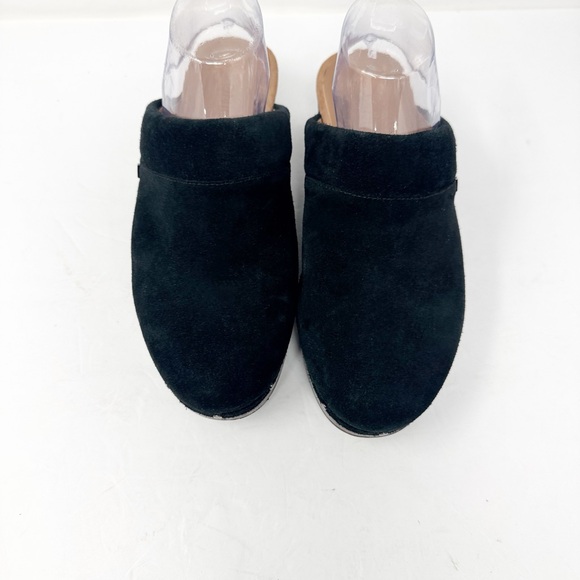 Vionic Kacie Suede Comfort Clogs Black Size 9 - Picture 4 of 10